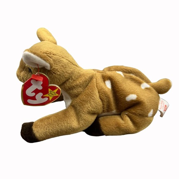 TY Beanie Babies Whisper the Deer Vintage 1997-98 Plush Stuffed Animal Toy Stuff - Picture 5 of 12